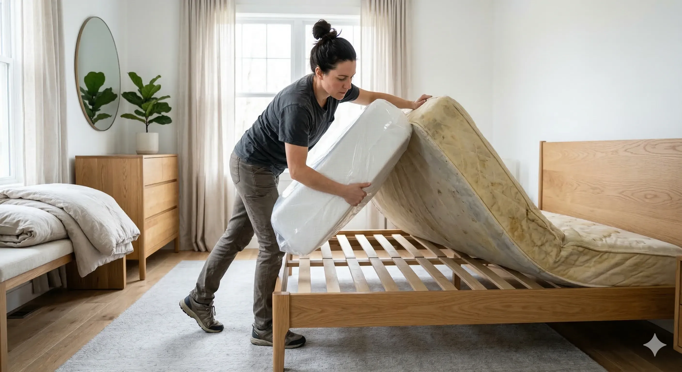 replacing old mattress
