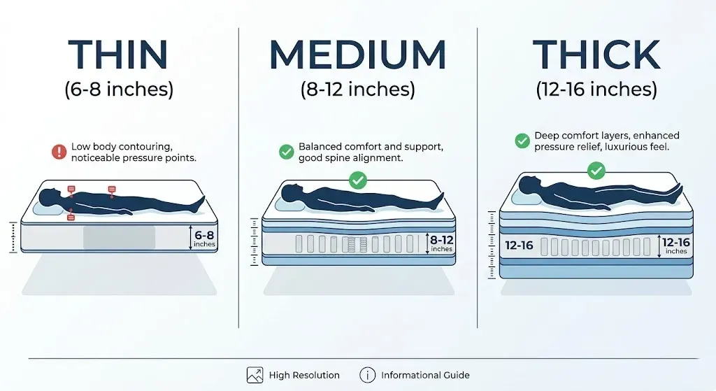 Mattress Thickness Guide: How Thick Should a Mattress Be?