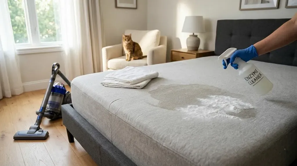 How to Remove Cat Urine From a Mattress