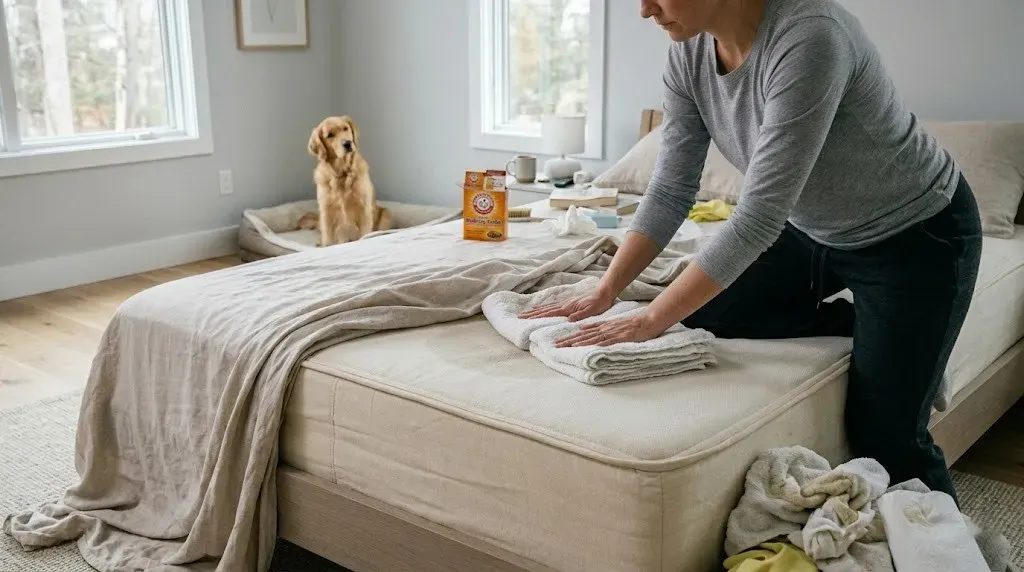 How to Clean Dog Pee From a Mattress
